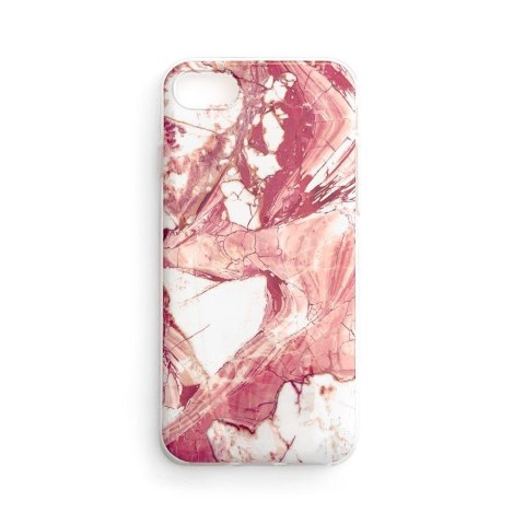 Marble żelowe etui pokrowiec marmur Xiaomi Redmi 8A różowy WOZINSKY