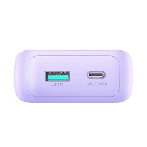 Mini powerbank 20000mAh z wbudowanymi kablami JR-PBC07 30W jasno fioletowy JOYROOM