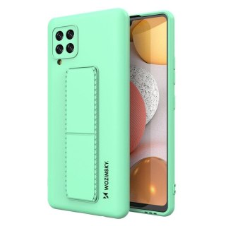 Silikonowe etui z podstawką etui Samsung Galaxy A42 5G Kickstand Case miętowe WOZINSKY