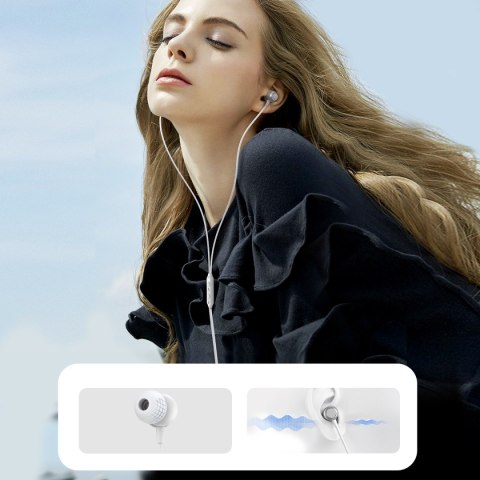 Zestaw słuchawkowy słuchawki douszne USB-C JR-EC06 srebrne JOYROOM