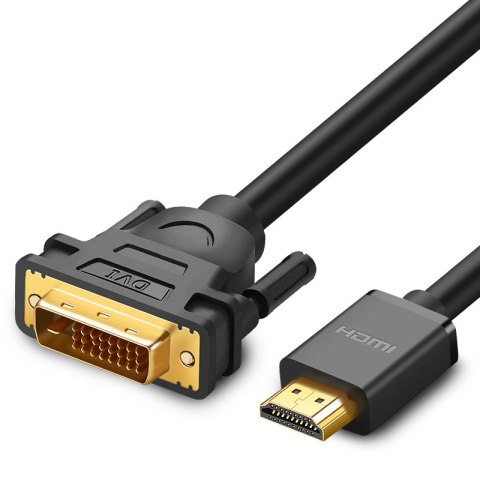 Dwukierunkowy kabel przewód HDMI - DVI 2m czarny UGREEN