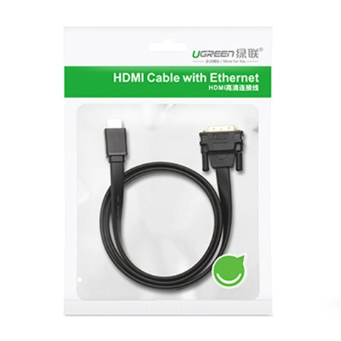 Dwukierunkowy kabel przewód HDMI - DVI 2m czarny UGREEN