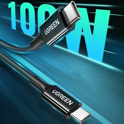 Kabel przewód USB-C do USB-C 480Mb/s 5A 1m czarny UGREEN