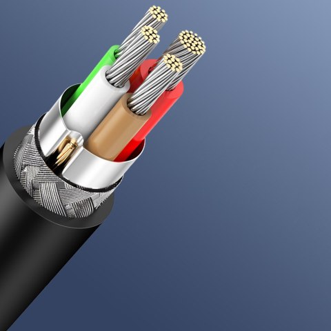 Kabel przewód USB-C do ładowania i transferu danych 3A 3m czarny UGREEN