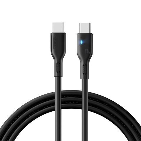 Kabel przewód USB-C z diodą LED 100W 2m czarny JOYROOM