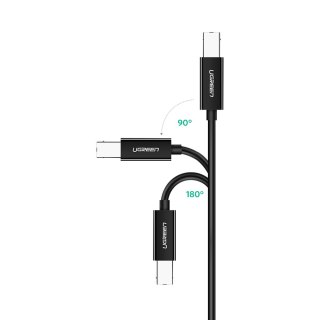 Kabel przewód do drukarki skaneru faxu USB-C - USB-B 1m czarny UGREEN