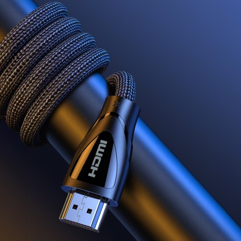 Kabel przewód w oplocie ze złączami HDMI 2.1 8K / 4K 3m czarny UGREEN