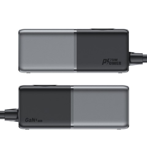 Ładowarka biurkowa stacja ładowania Z2 GaN 75W PD 3x USB-C 2x USB-A czarno-szara ACEFAST