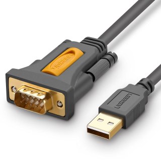 Przejściówka adapter kabel USB-A - DB9 RS-232 1.5m szary UGREEN