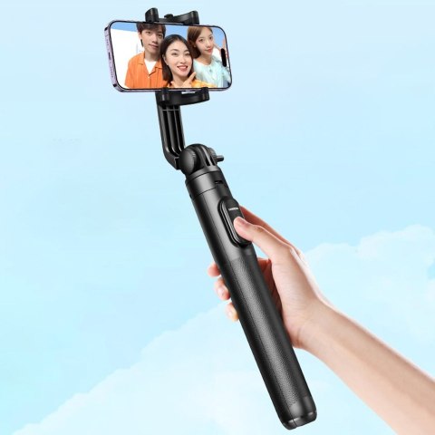 Selfie stick kijek teleskopowy do telefonu ze stojakiem i pilotem Bluetooth 1.5m czarny UGREEN