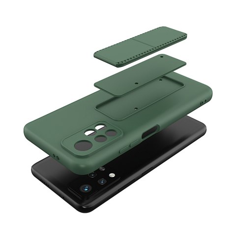 Silikonowe etui z podstawką etui Xiaomi Poco M4 Pro 5G Kickstand Case różowe WOZINSKY