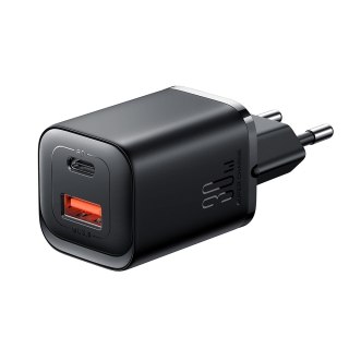 Szybka ładowarka sieciowa 30W USB-A i USB-C PD QC AFC FCP czarna JOYROOM