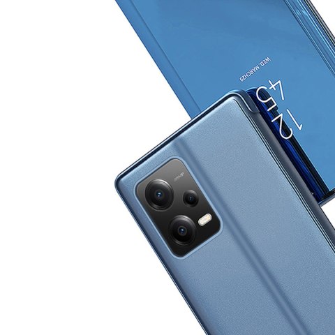 Błyszczące etui z klapką do Xiaomi 13 Lite Clear View Case czarny HURTEL