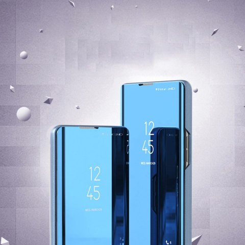 Błyszczące etui z klapką do Xiaomi Redmi Note 12 5G / Poco X5 Pro 5G Clear View Case czarny HURTEL