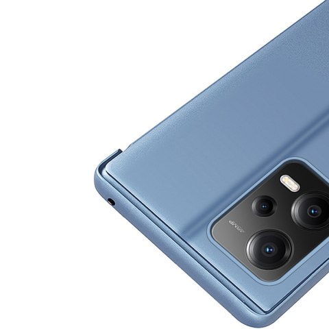 Błyszczące etui z klapką do Xiaomi Redmi Note 12 5G / Poco X5 Pro 5G Clear View Case czarny HURTEL