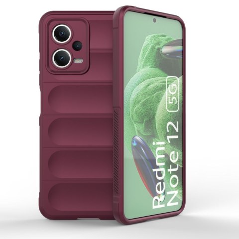 Etui elastyczny pokrowiec do Xiaomi Redmi Note 12 5G / Poco X5 5G Magic Shield Case burgund HURTEL