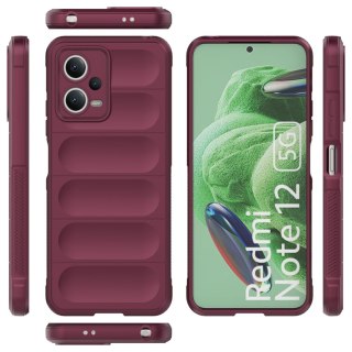 Etui elastyczny pokrowiec do Xiaomi Redmi Note 12 5G / Poco X5 5G Magic Shield Case burgund HURTEL