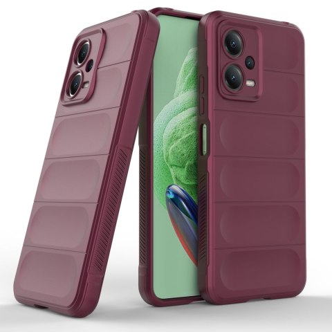 Etui elastyczny pokrowiec do Xiaomi Redmi Note 12 5G / Poco X5 5G Magic Shield Case burgund HURTEL