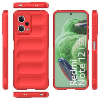 Etui elastyczny pokrowiec do Xiaomi Redmi Note 12 5G / Poco X5 5G Magic Shield Case czerwony HURTEL