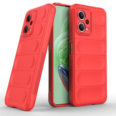 Etui elastyczny pokrowiec do Xiaomi Redmi Note 12 5G / Poco X5 5G Magic Shield Case czerwony HURTEL