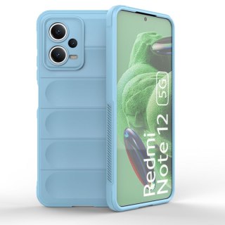 Etui elastyczny pokrowiec do Xiaomi Redmi Note 12 5G / Poco X5 5G Magic Shield Case jasnoniebieski HURTEL