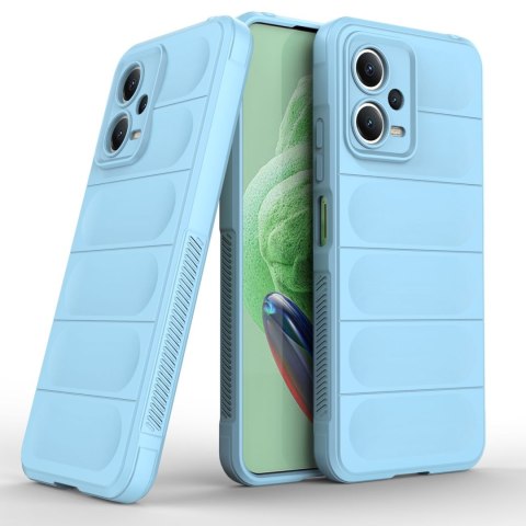 Etui elastyczny pokrowiec do Xiaomi Redmi Note 12 5G / Poco X5 5G Magic Shield Case jasnoniebieski HURTEL