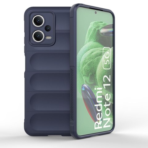 Etui elastyczny pokrowiec do Xiaomi Redmi Note 12 5G / Poco X5 5G Magic Shield Case niebieski HURTEL