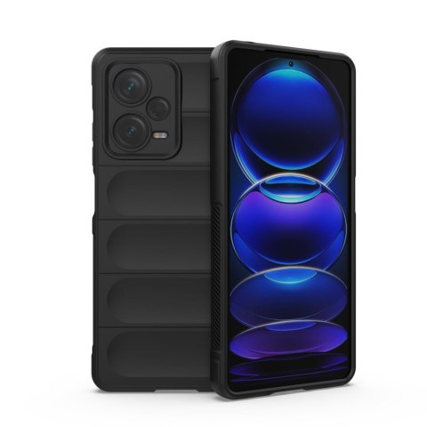 Etui elastyczny pokrowiec do Xiaomi Redmi Note 12 Pro+ Magic Shield Case czarny HURTEL