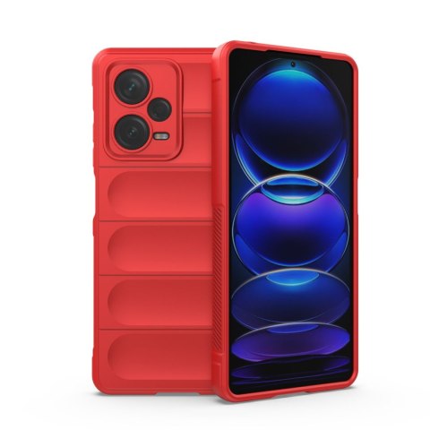 Etui elastyczny pokrowiec do Xiaomi Redmi Note 12 Pro+ Magic Shield Case czerwony HURTEL