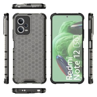 Etui pancerny hybrydowy pokrowiec do Xiaomi Redmi Note 12 5G / Poco X5 5G Honeycomb czarny HURTEL