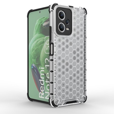 Etui pancerny hybrydowy pokrowiec do Xiaomi Redmi Note 12 5G / Poco X5 5G Honeycomb czarny HURTEL