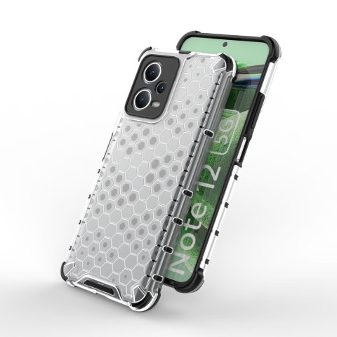 Etui pancerny hybrydowy pokrowiec do Xiaomi Redmi Note 12 5G / Poco X5 5G Honeycomb czarny HURTEL