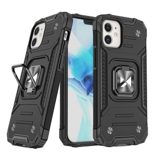 Etui pancerny pokrowiec do iPhone 14 uchwyt magnetyczny Ring Armor czarny WOZINSKY