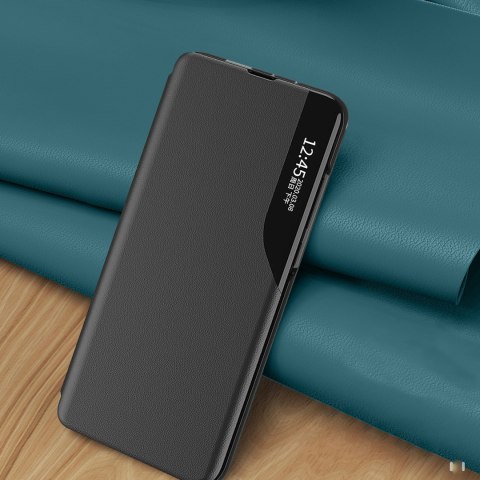 Etui pokrowiec z klapką i podstawką do Xiaomi 13 Lite Eco Leather czarne HURTEL