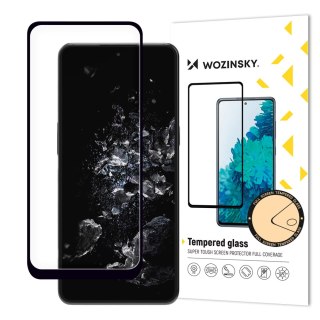 Szkło hartowane 9H na cały ekran OnePlus 10T / Ace Pro z czarną ramką Full Glue Tempered Glass WOZINSKY