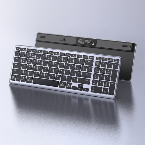 Bezprzewodowa klawiatura NumLock KU005 Bluetooth 2.4 GHz czarna UGREEN