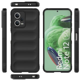 Etui elastyczny pokrowiec do Xiaomi Redmi Note 12 5G / Poco X5 5G Magic Shield Case czarny HURTEL