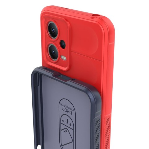 Etui elastyczny pokrowiec do Xiaomi Redmi Note 12 5G / Poco X5 5G Magic Shield Case czerwony HURTEL