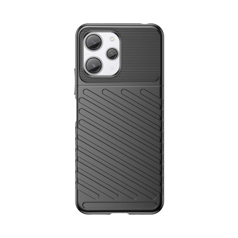 Pancerne elastyczne etui pokrowiec do Xiaomi Redmi 12 Thunder Case czarne HURTEL