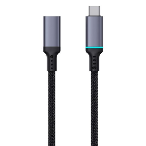 Przedłużacz kabla przewodu USB-C High Definition Series 10Gb/s 1m czarny BASEUS