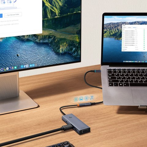 Przedłużacz kabla przewodu USB-C High Definition Series 10Gb/s 1m czarny BASEUS