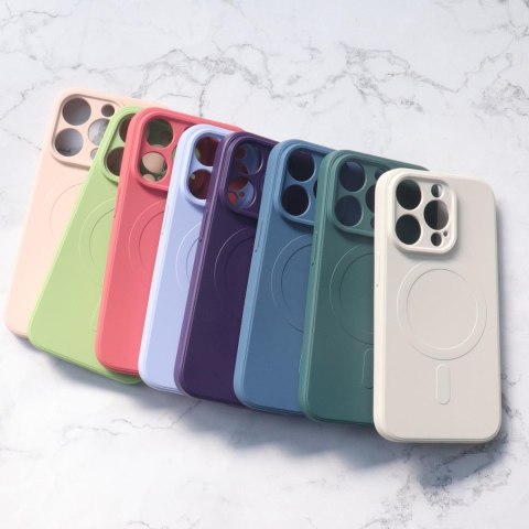 Silikonowe etui z MagSafe do iPhone 15 Silicone Case różowe HURTEL