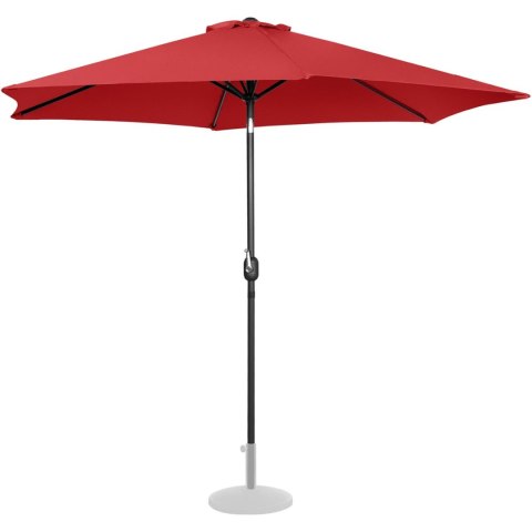 Parasol ogrodowy okrągły duży uchylny z korbką śr. 300 cm czerwony UNIPRODO