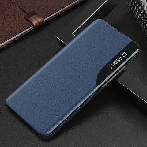 Etui pokrowiec do Samsung S24 Ultra z klapką i podstawką Eco Leather View Case niebieskie HURTEL