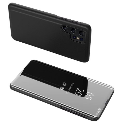 Etui pokrowiec do Samsung S24 z klapką Clear View Case czarne HURTEL