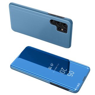 Etui pokrowiec do Samsung S24+ z klapką Clear View Case niebieskie HURTEL