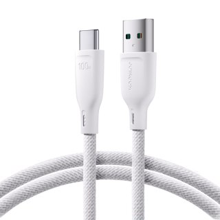 Kabel przewód USB-A - USB-C 100W szybki transfer Multi-Color Series 1m biały JOYROOM