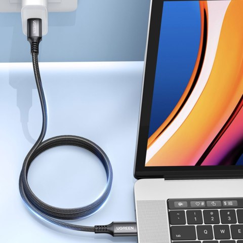 Kabel przewód USB-C 100W 5A PD 480Mbps 3m szary UGREEN