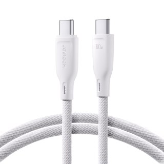 Kabel przewód USB-C 60W szybki transfer Multi-Color Series 1m biały JOYROOM