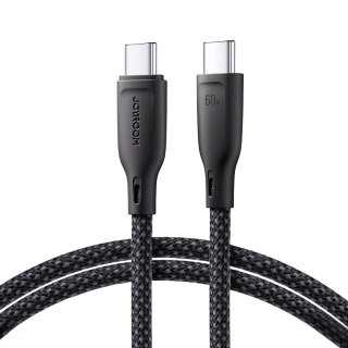 Kabel przewód USB-C 60W szybki transfer Multi-Color Series 1m czarny JOYROOM